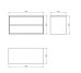 Шкафчик под умывальник CREA 100 Grey matt (FZZW1008891564) Cersanit Cersanit