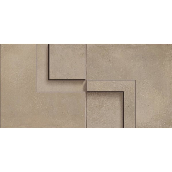 Мозаика (12.5x25) 60482 Mosaico 3D Taupe - Chrome из коллекции Chrome Cerdomus