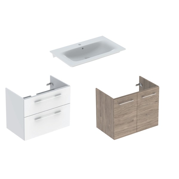 Умывальник SELNOVA SQUARE 80 см встроенный с/о (500.995.00.1)