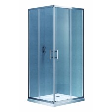 JOLLY душова кабіна 88*88*195см квадратна, розсувні двері, скло прозоре 6мм з покриттям Easy Clean, без піддону