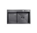 Кухонная мойка Kroner KRP Schwarze - 7848RHM PVD (3.0/1.0 мм) Kroner