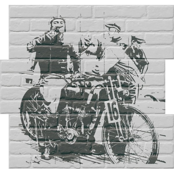 Декор (95.7x96.8) 17504- Bistrot Decoro B3Pz Bianco - Bistrot з колекції Bistrot Settecento