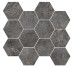 Мозаїка Cross Cut Black Mosaico Esagoni T12 Nat 32.8x35 Italian Icon Cisa з колекції Italian Icon Cisa