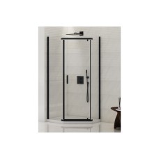 Душова кабіна п'ятикутна NEW KOMFORT BLACK 90x90x195 скло clear ACTIVE SHIELD 8мм Душова кабіна п'ятикутна NEW KOMFORT BLACK 90x90x195 скло clear ACTIVE SHIELD 8мм