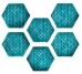 Плитка Blue Shiny Hexa 23.2x26.7 Tribu ITT з колекції Tribu ITT