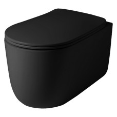 5315 31 Nolita Унитаз с крышкой S\C 5391 31, безободковый подвесной с системой noise clean, черный матовый (1 сорт) 5315 31 Nolita Унитаз с крышкой S\C 5391 31, безободковый подвесной с системой noise clean, черный матовый (1 сорт)