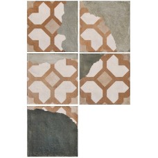 Декор (20x20) AG208W Worn Powder Green - Argillae з колекції Argillae Декор (20x20) AG208W Worn Powder Green - Argillae з колекції Argillae Argillae Керамічна плитка Fioranese