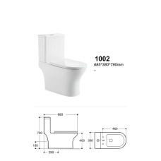 Унітаз SY 1002 68.5*38*79 білий ( А0058455 ) Унітаз SY 1002 68.5*38*79 білий ( А0058455 )