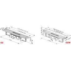 Душевой канал OZW Runway 950 - нержавеющая сталь