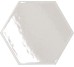 Плитка (11x12.6) 760013 Matiere Hexa-Stile White Glossy - Matiere з колекції Matiere Settecento