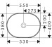 XUNIVA U умывальник 55*40см без отв, без перелива