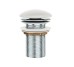 Зливний клапан для умивальника Click Clack, білий/хром керамічний X01695