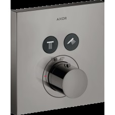 Термостат для двох споживачів Axor ShowerSelect square прихованого монтажу Poliched Black Chrome 36715330