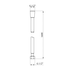 Шланг для душа KRM - GRP607 Anti-Twist  160 см