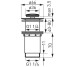 Клапан донный G5/4, без перелива, высокий, хром FERRO