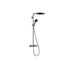 Душевая система Pulsify S Puro Showerpipe 260 1jet EcoSmart из Ecostat Fine лейка 3jet, Brushed Black Chrome (24237340) PULSIFY S PURO