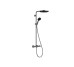 Душевая система Pulsify S Puro Showerpipe 260 1jet EcoSmart из Ecostat Fine лейка 3jet, Brushed Black Chrome (24237340)