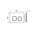 I-COMFORT LINE, Кнопка змиву CRYSTAL, подвійна, I-SMART, black_chrome (100290181)