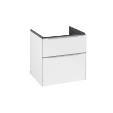 SUBWAY 3.0 Тумба под умывальник 57,2 x 57,6 x 47,8 cм Brilliant White ручки glossy alumin (C57800VЕ)