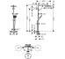 Душевая система Raindance S 240 Showerpipe PowderRain 1jetP с термостатом Brushed Bronze (27633140)
