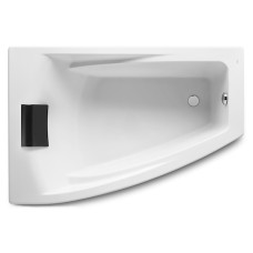 HALL ванна 150*100см, акрилова кутова, ліва версія, біла, з інтегр. підлокітниками, з підголівником та ніжками, що регулюються в комплекті