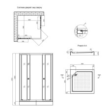 Душова кабіна Elposo-Q.S.F.D.90x90 см Душова кабіна Elposo-Q.S.F.D.90x90 см