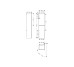 Пенал Xevolos E 1760/400/360 правий, Slate Matt Grey/Front Dark Oak (54223730)