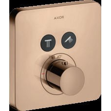 Термостат для двух потребителей Axor ShowerSelect скрытого монтажа Polished Red Gold 36707300 Polished Red Gold 36707300