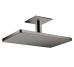 Верхній душ Axor 460х300 1jet з тримачем до стелі, Polished Black Chrome (35277330)