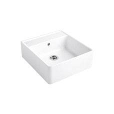SINGLE-BOWL SINK Кухонна мийка 59,5x63x22 з pop-up з 1-м отвором (632062R1HL2) White Alpin CeramicPlus SINK UNIT Сантехніка Villeroy&Boch