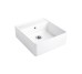 SINGLE-BOWL SINK Кухонна мийка 59,5x63x22 з pop-up з 1-м отвором (632062R1HL2) White Alpin CeramicPlus