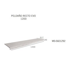 Ступінь 31,7*120 Peldano Evolution Recto Evo White Stone 5601292