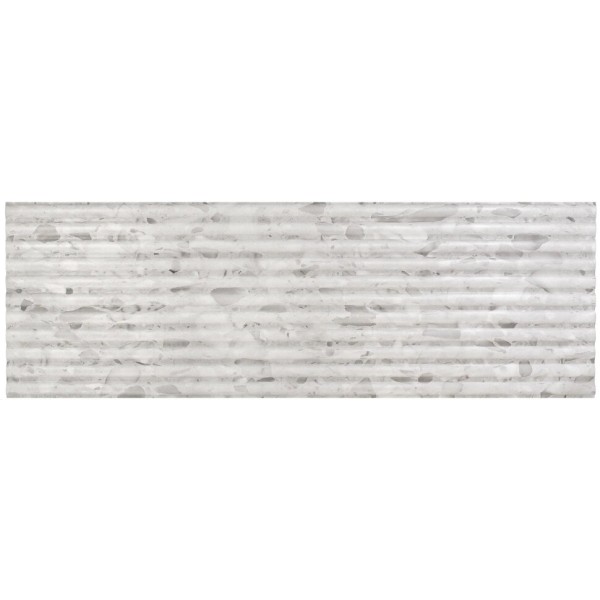 Плитка FLUTED TERRAZO WHITE - 40x120  Fluted з колекції Fluted Realonda