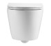 DFL0460111W Flow Унітаз підвісний 495*365*365mm з кришкою soft-close, Vortex Flush, білий глянець (1 сорт)