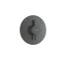 Змішувач прихованого монтажу DuoTurn S на 2 функції Brushed Black Chrome (75418340)