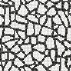 Мозаїка Fragment Black 117.2x117.2 Decori Opus Romano з колекції Decori Opus Romano Decori Opus Romano