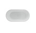 Ванна акриловая отдельностоящая цельнолитая PureLine 1600x800 White/MattBlack с сифоном Koller Pool