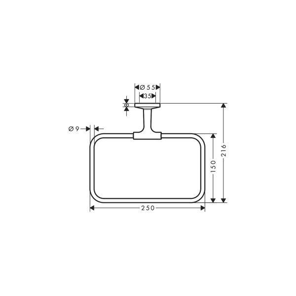 Кільце для рушників Axor Universal Circular, Brushed Bronze (42823140)