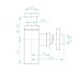 DVPL004 Дизайнерський пластиковий сифон для раковини 1 1/4, випуск 32мм, чорний (1 сорт)
