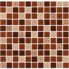 Мозаика GM 4054 C3 Brown D-Brown M-Structure 300x300x4 Котто Керамика