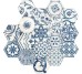 Плитка (15x17.1) EXADEC.BIB DECORO MIX BLU BIANCO - Exabright з колекції Exabright Tonalite