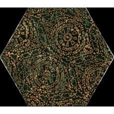 URBAN COLOURS GREEN INSERTO SZKLANE HEKSAGON A 19.8х17.1 (плитка настінна, декор)