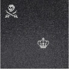 Мозаїка Skulls And Crowns Black 0.97x0.97 The Crystal Collection з колекції The Crystal Collection The Crystal Collection