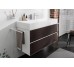Тумба під умивальник Xevolos E 1180/475 з 2-ма шухлядами, Matt White/Front Dark Oak (54184730)