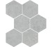 Декор 25x28,5 Mosaico Atrium Grey Matt-Atrium з колекції Atrium ITT Ceramic
