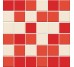 Мозаика (30x30) M TR 03 Tr seta-33+Tr corallo-33+Tr rosso-33 - Trasparenze Mix из коллекции Trasparenze Mix Vogue