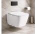 DBS71051111W Balance Square Подвесной безобедочный унитаз с крышкой soft-close, Vortex Flush, белый глянец (1 сорт)