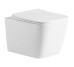 DBS71051111W Balance Square Подвесной безобедочный унитаз с крышкой soft-close, Vortex Flush, белый глянец (1 сорт)
