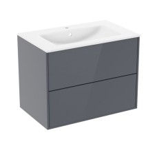 Комплект меблів 100см сірий: умивальник VILLEROY & BOCH VERITY LINE + тумба 100см підвісна, 2 ящика Комплект меблів 100см сірий: умивальник VILLEROY & BOCH VERITY LINE + тумба 100см підвісна, 2 ящика