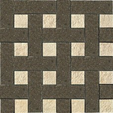 Мозаїка Mosaico Chesterfield Nero-Almond 39.4x39.4 Palace Gold з колекції Palace Gold Palace Gold Керамическая плитка Versace